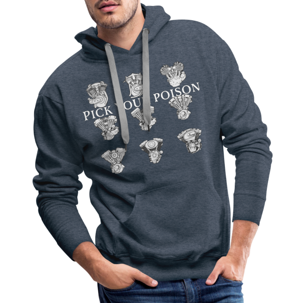 Pick your poison Hoodie - heather denim