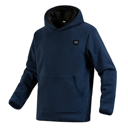 Smart Heating Coral Fleece Hood Sweater