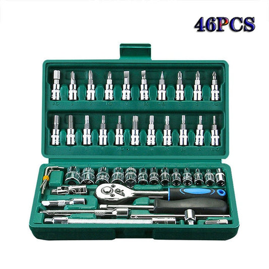 Socket wrench set fast socket wrench set