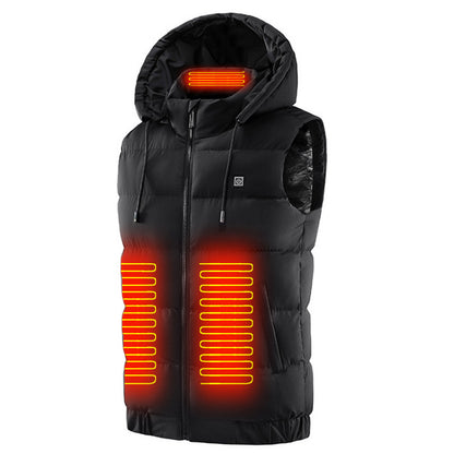 Self-heating Vest Men's Hooded Smart