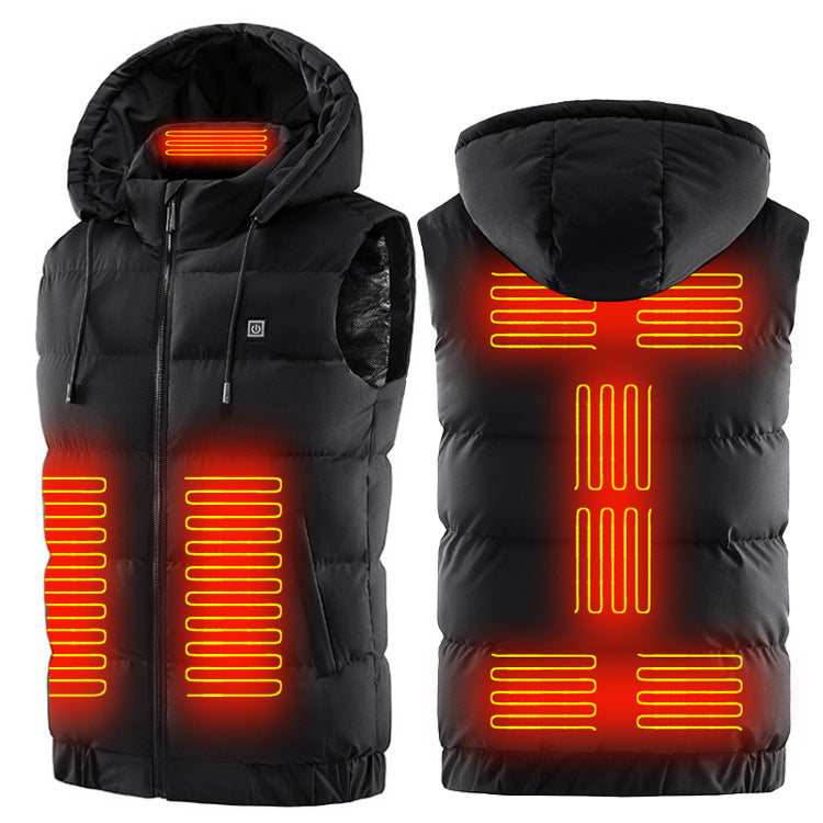 Self-heating Vest Men's Hooded Smart