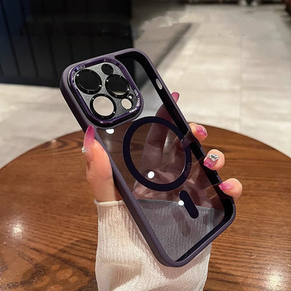 Metal Lens Magnetic Phone Case