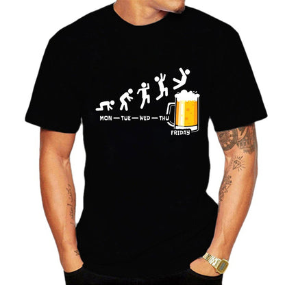 Men's T-shirt Weekend Casual Friday Beer Casual