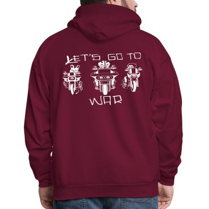 Let’s go to War Hoodie - burgundy