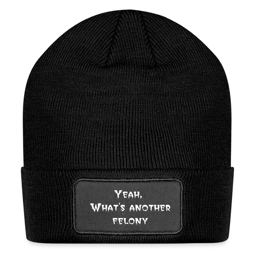 Patch Beanie - black