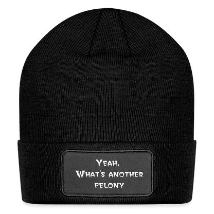 Patch Beanie - black