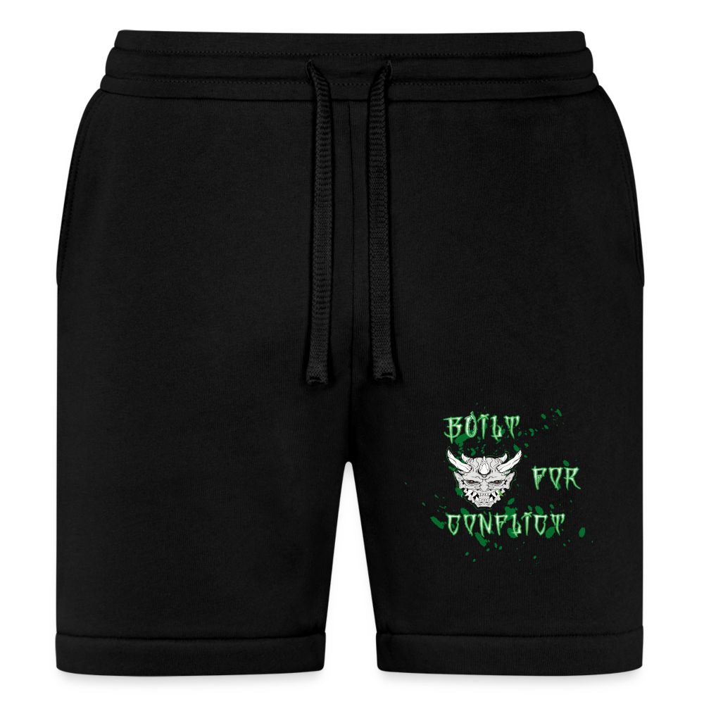 Gym built for conflict shorts - black