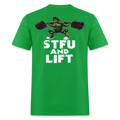 STFU and LIFT - bright green