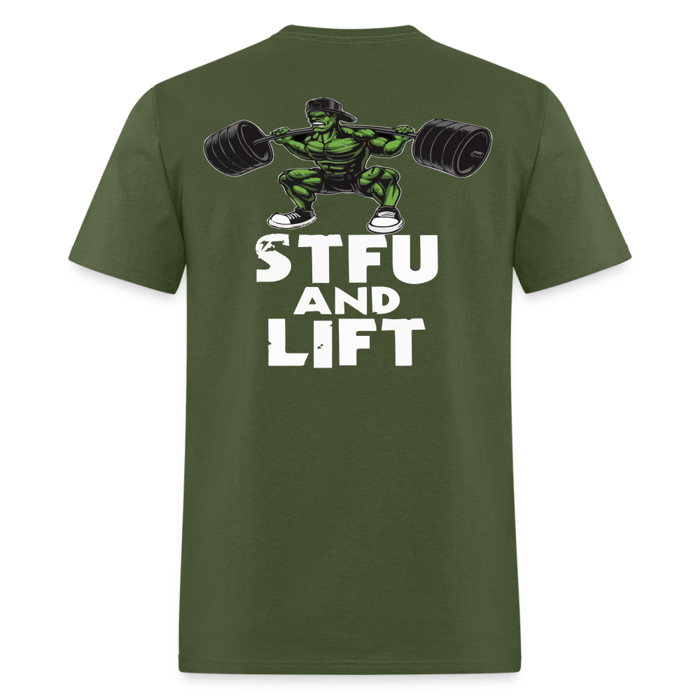 STFU and LIFT - military green