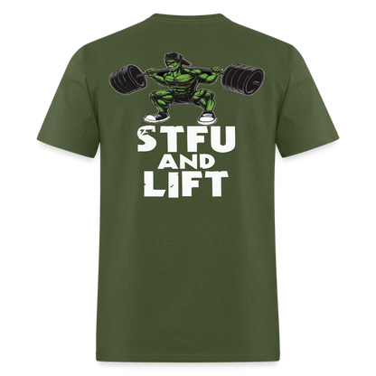 STFU and LIFT - military green