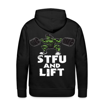 STFU AND LIFT HOODIE - black