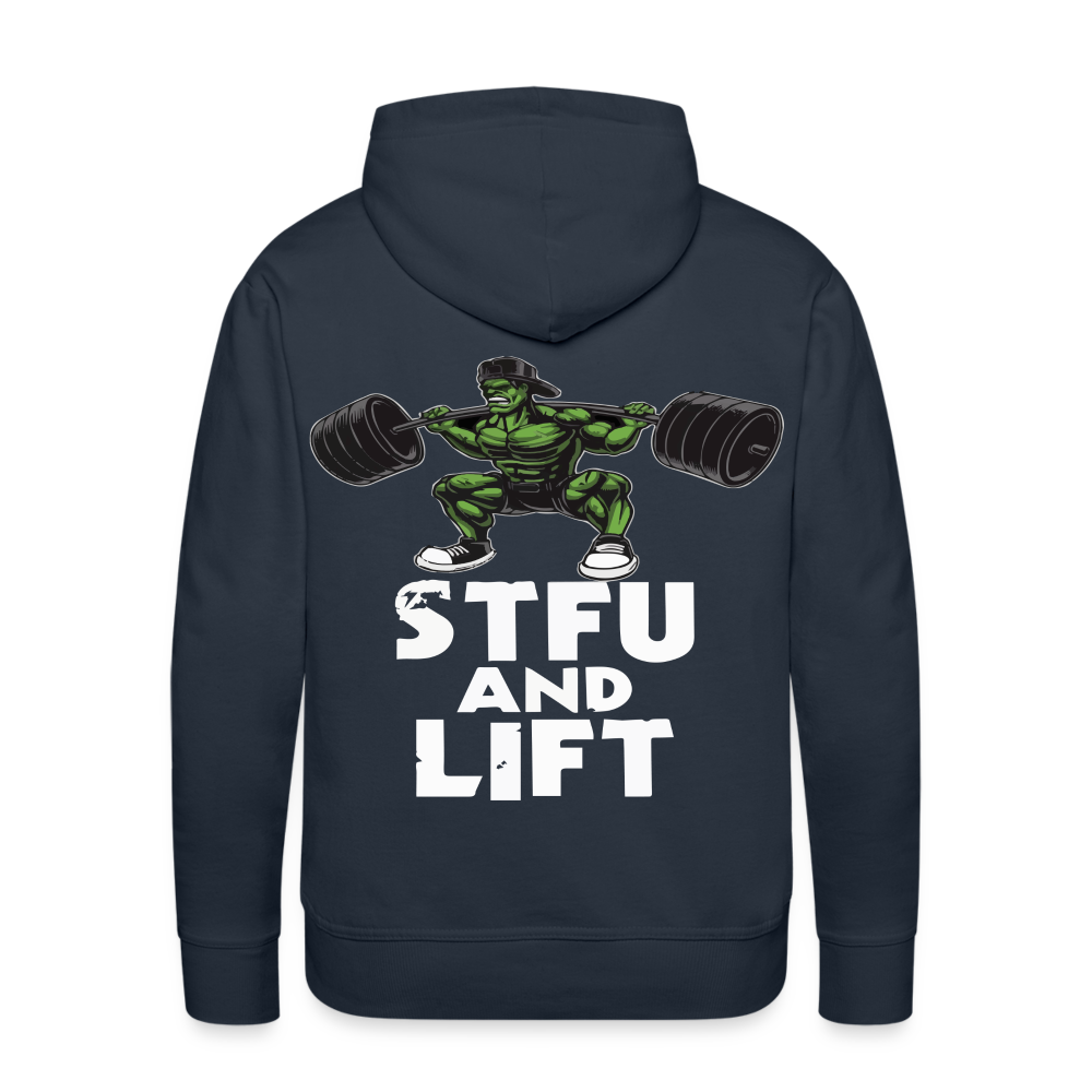 STFU AND LIFT HOODIE - navy