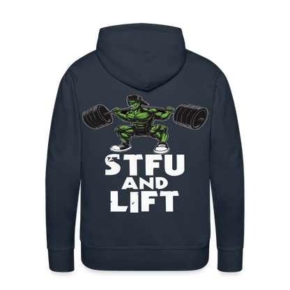 STFU AND LIFT HOODIE - navy