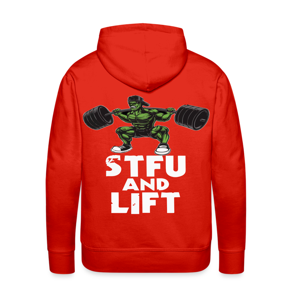 STFU AND LIFT HOODIE - red