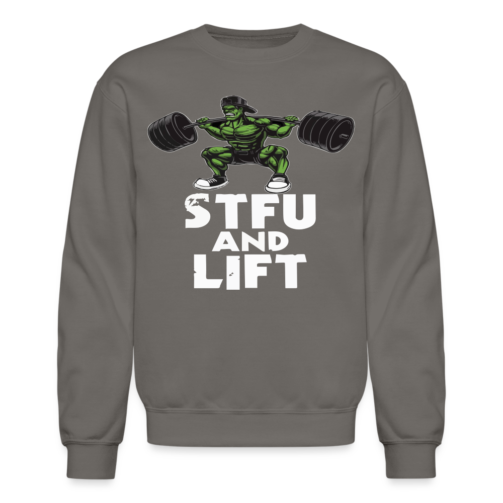 Crewneck Sweatshirt STFU - asphalt gray