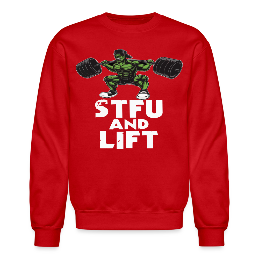 Crewneck Sweatshirt STFU - red