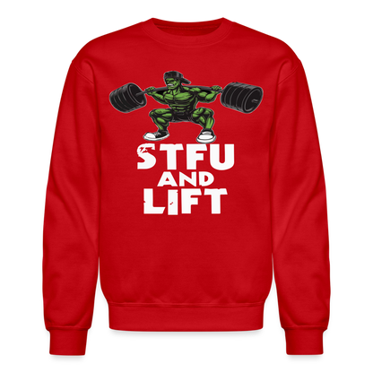 Crewneck Sweatshirt STFU - red