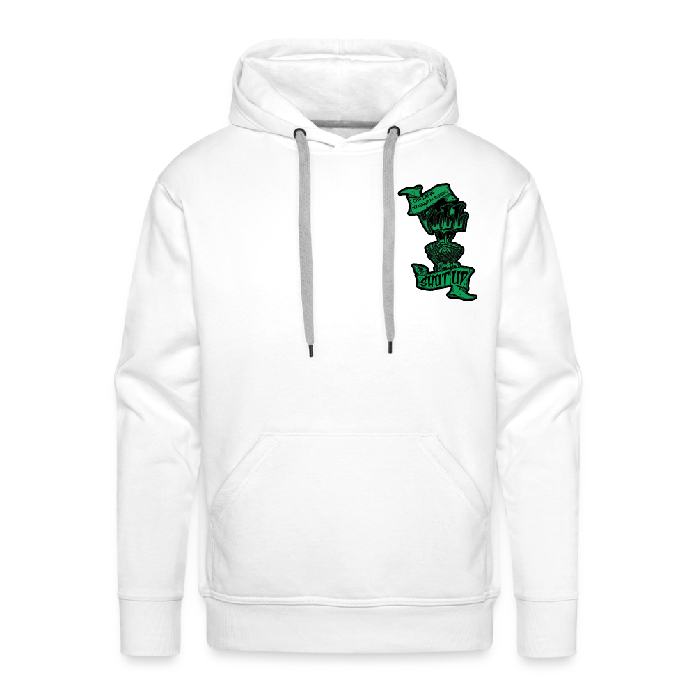 Pull up or shut hoodie 2022 collection - white