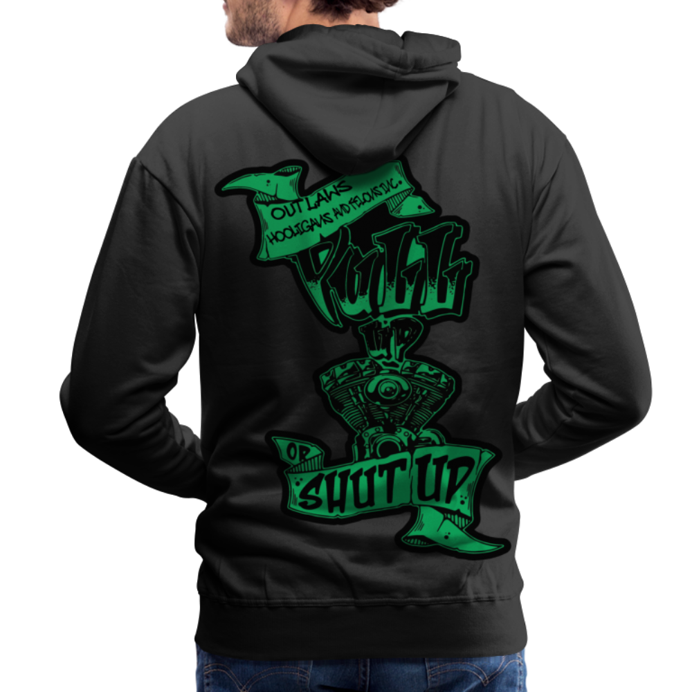 Pull up or shut hoodie 2022 collection - black