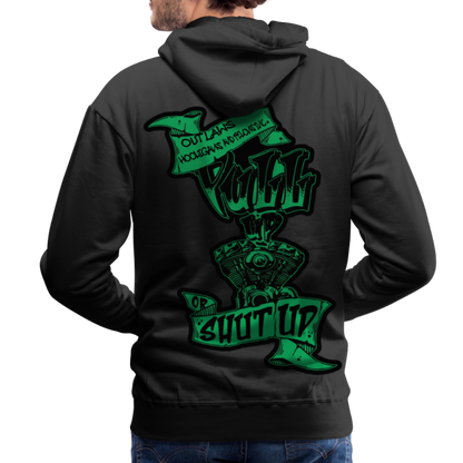 Pull up or shut hoodie 2022 collection - black