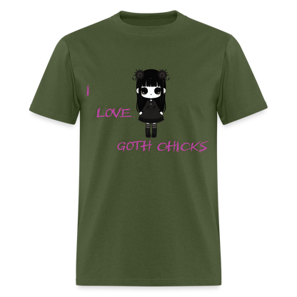 Goth chicks - military green