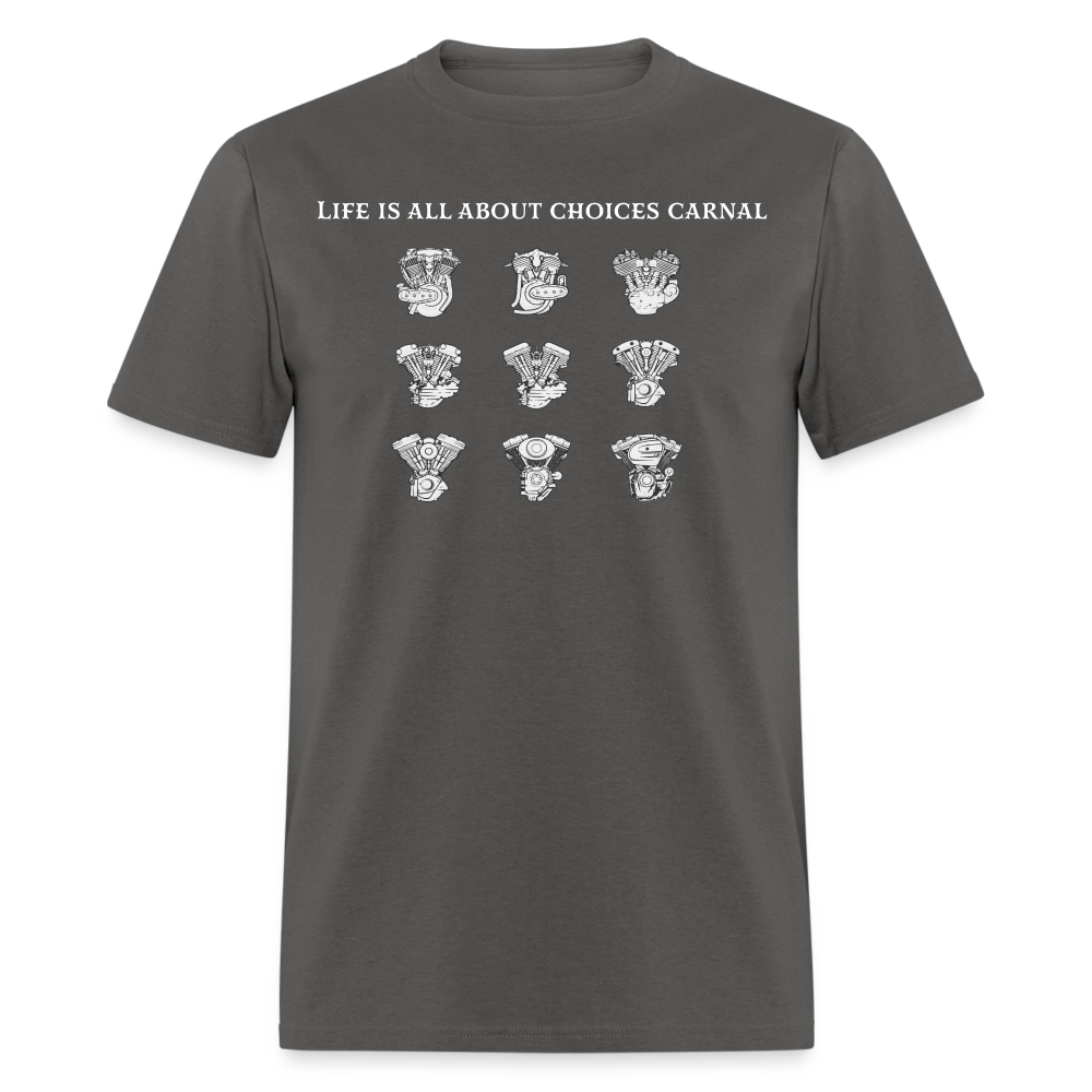 Life is all about  Classic T-Shirt - charcoal