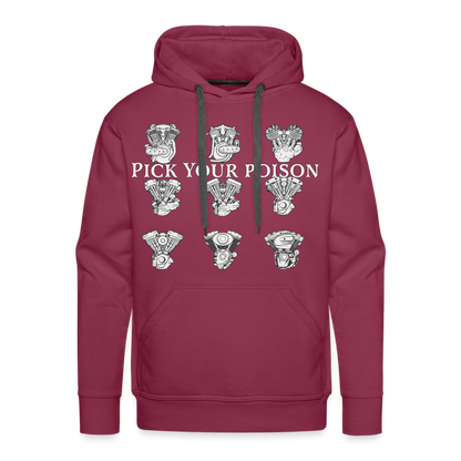 Pick your poison  Hoodie - burgundy