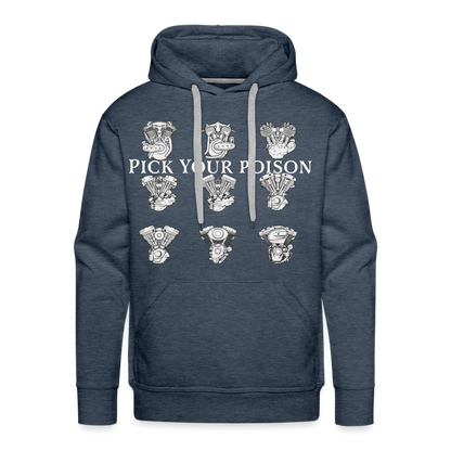 Pick your poison  Hoodie - heather denim