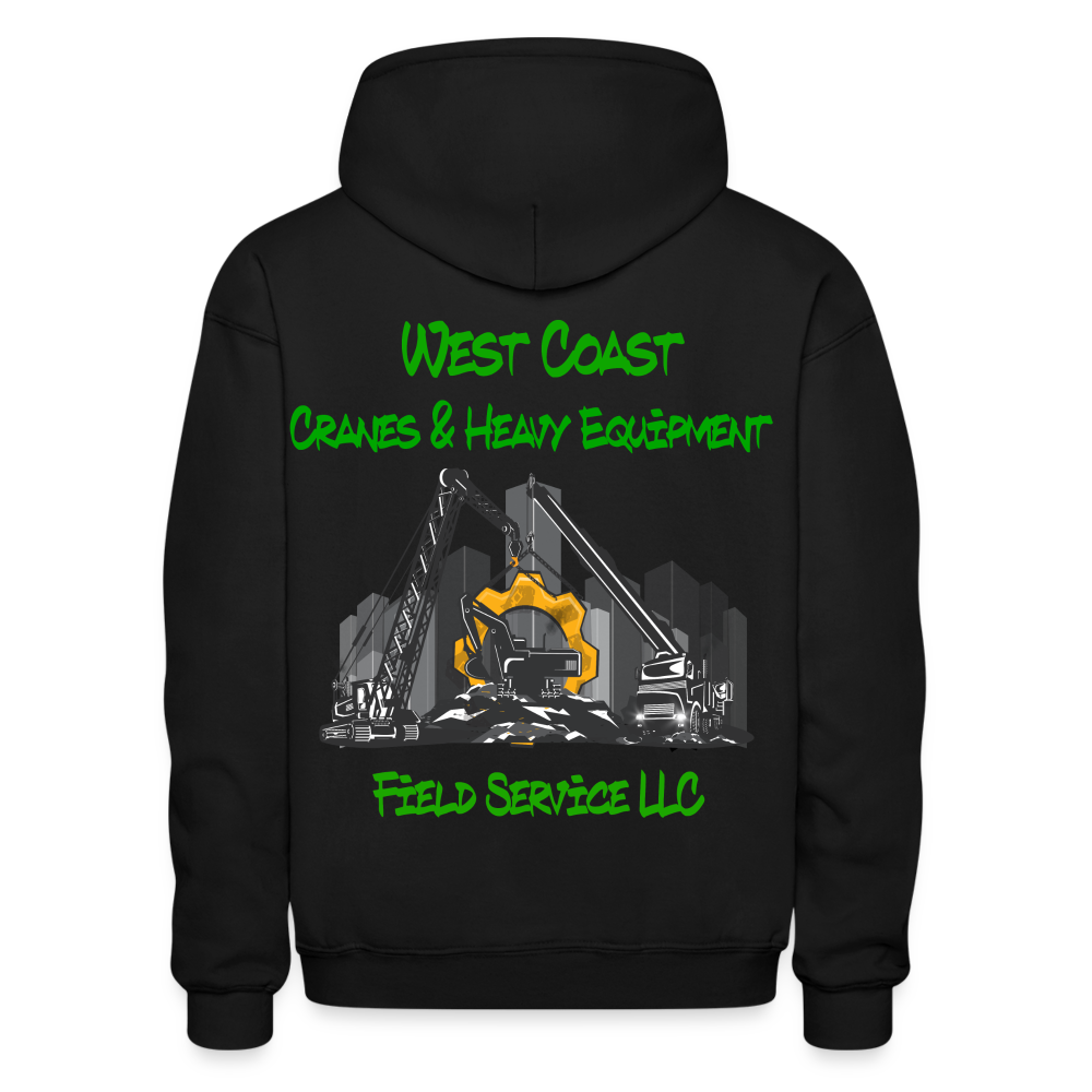 West coast hoodie Heavy - black