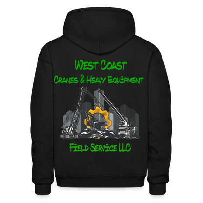 West coast hoodie Heavy - black